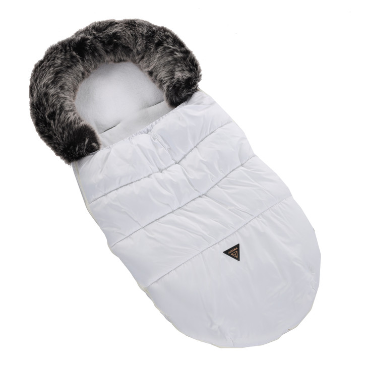 Junama White Rose Gold Pram Sleeping bag
