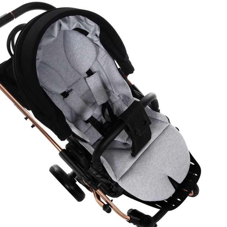 Junama Individual Black Rose Gold  stroller, pushchair and changing bag