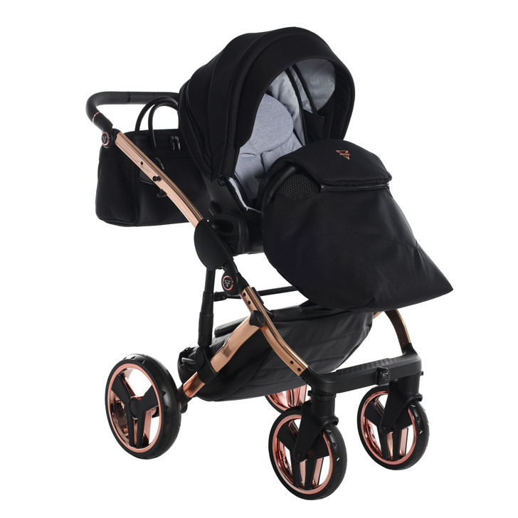 Fluo Individual Mirror Black Rose Gold 2in1