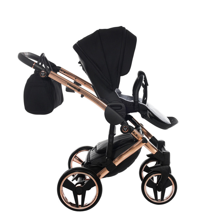 Junama Individual Black Rose Gold  stroller, pushchair and changing bag