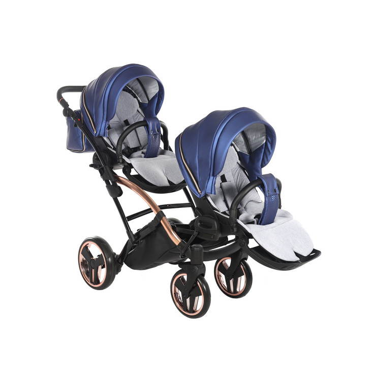 Duo Slim 3in1: Compact (Eco), Fluo Individual Mirror & Fluo Individual Satin - 1 x carrycot 2 x seat units