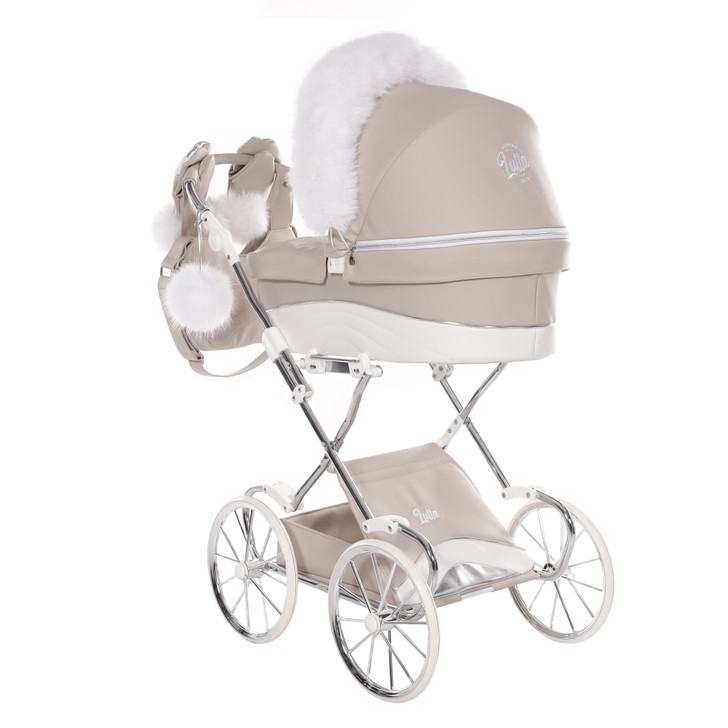 Lulla Beige Doll's Pram