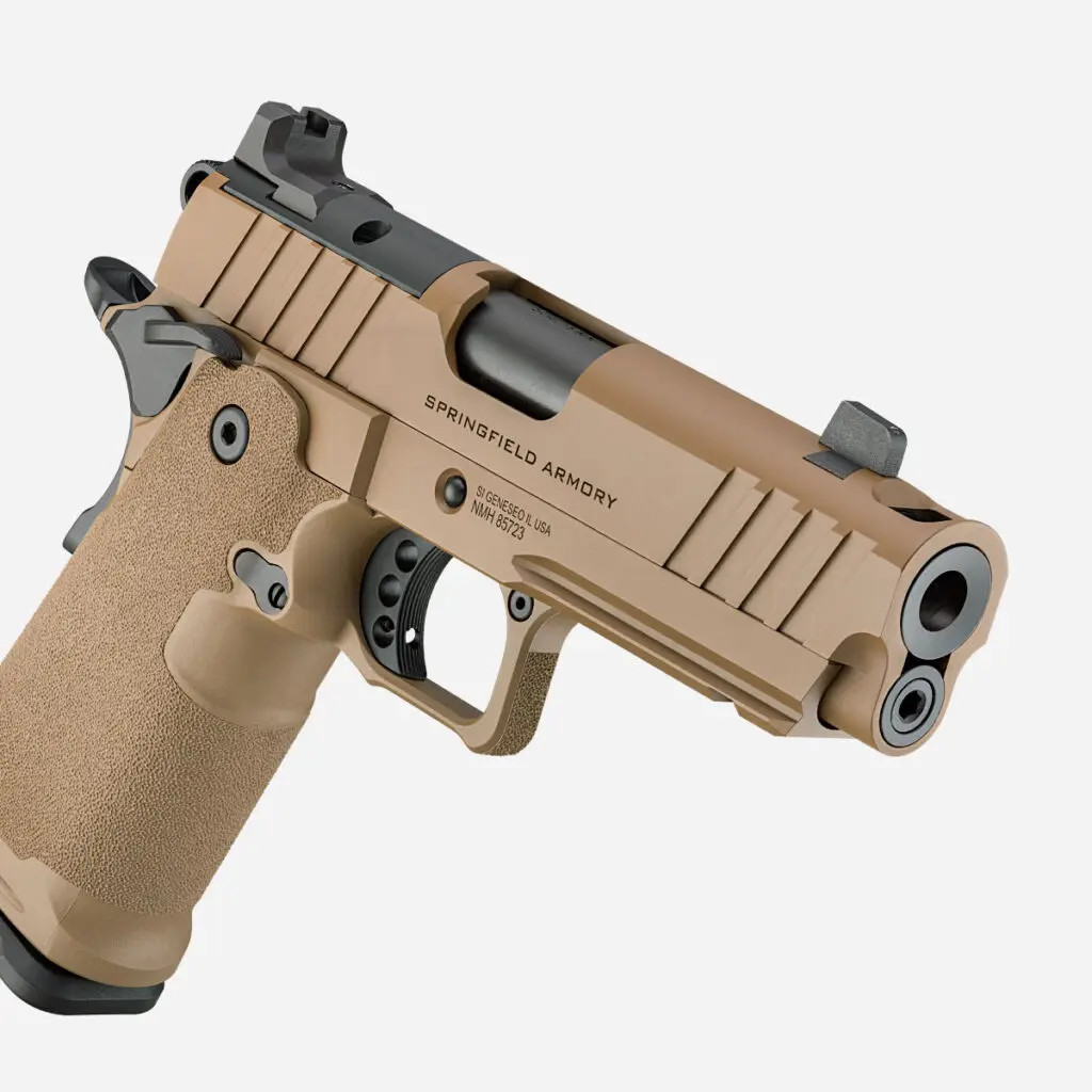 1911 DS Prodigy™ Comp 4.25″ AOS 9mm Handgun – Coyote Brown