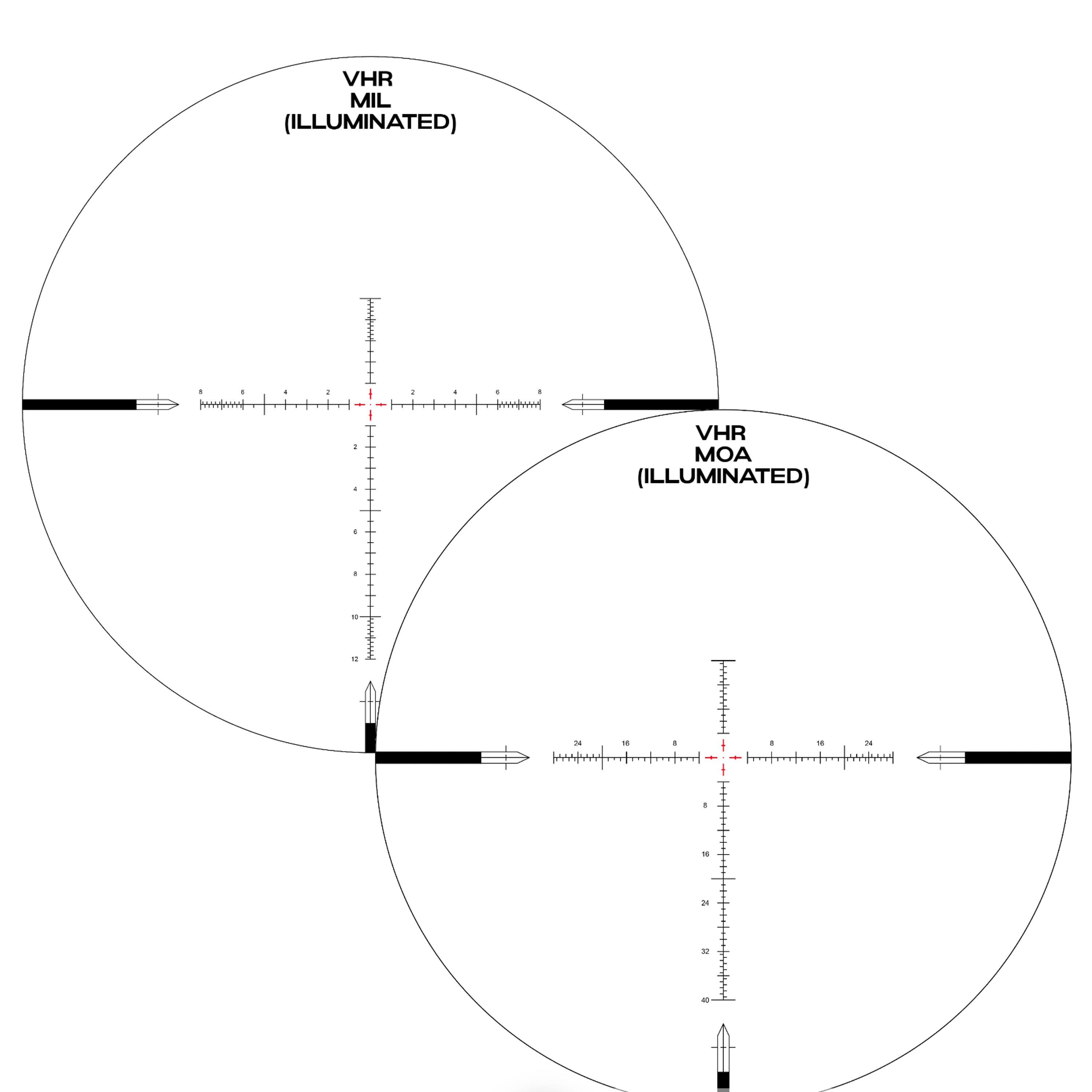 LH-4 4-16x44 FFP | Capped Tool-less Turrets | Illum. VPR/VHR | 30mm Tube