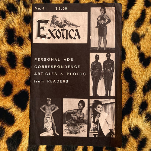 EXOTICA No. 4 Personal Ads Correspondence Articles & Photos from Readers