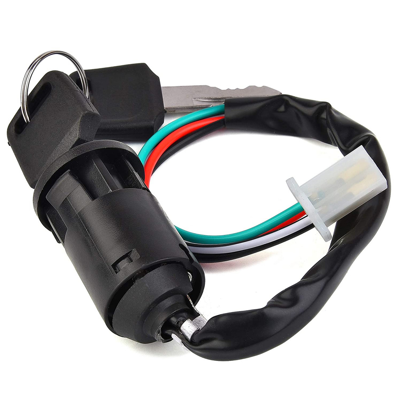 Ignition Lock & Tumbler Automotive TCMotor 4 Wire Female Plug Ignition Key Switch For 50cc 70cc