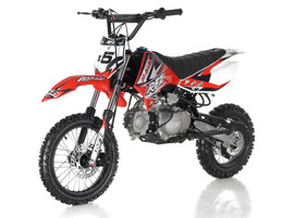 APOLLO DB-X5 125cc (Twin-Spare Tubular Frame) MANUAL SHIFT Dirt Bike, 4 stroke, Single Cylinder - RED APOLLO DB-X5 125cc (Twin-Spare Tubular Frame) MANUAL SHIFT Dirt Bike, 4 stroke, Single Cylinder - RED