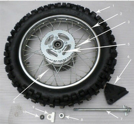 RPS Hawk 250 Rear Brake Disc Rotor with Bolts RPS Hawk 250 Rear Brake Disc Rotor with Bolts