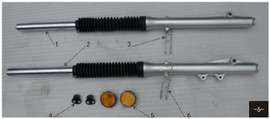 Hawk 250 Right, front shock Hawk 250 Right, front shock