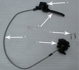 Hawk 250 Front brake oil line Hawk 250 Front brake oil line