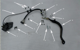 Hawk 250 Bracket (Oil Line-Swing Arm) Hawk 250 Bracket (Oil Line-Swing Arm)