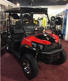 Vitacci Rover-200 EFI 169cc (Golf Cart) UTV, 4-stroke, Single-cylinder, Oil-cooled - Red-Right-Side-View Vitacci Rover-200 EFI 169cc (Golf Cart) UTV, 4-stroke, Single-cylinder, Oil-cooled - Red-Right-Side-View