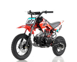 Vitacci DB-27 110cc Dirt Bike, Semi Automatic (4 Gears) And Kick Start - Fully Assembled and Tested - Red Vitacci DB-27 110cc Dirt Bike, Semi Automatic (4 Gears) And Kick Start - Fully Assembled and Tested - Red