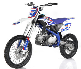 Apollo New Z20 125cc Dirt Bike, 4-Speed (Manual) Single-Cylinder - Blue Apollo New Z20 125cc Dirt Bike, 4-Speed (Manual) Single-Cylinder - Blue
