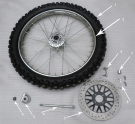 HAWK 250 DLX FRONT RIM HAWK 250 DLX FRONT RIM