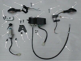 Hawk 250 DLX Spedometer cable Hawk 250 DLX Spedometer cable