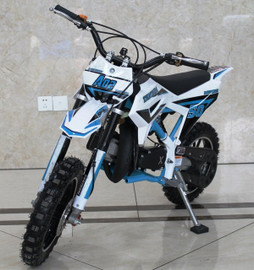 EGL ACE A02 Tantrum 50 Youth Dirt bike, 49cc, Fully automatic, 1 cylinder-2 stroke, air cooled EGL ACE A02 Tantrum 50 Youth Dirt bike, 49cc, Fully automatic, 1 cylinder-2 stroke, air cooled