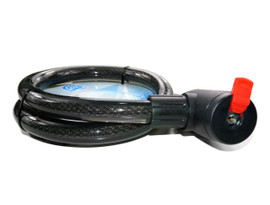 MYK Cable Lock Size: Length 40" x 13/16 (diameter). MYK Cable Lock Size: Length 40" x 13/16 (diameter).