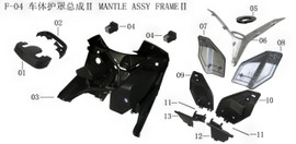 Lifan KVP 150 Hood with Steering Bar (Bottom) Lifan KVP 150 Hood with Steering Bar (Bottom)