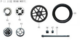 Lifan Kpm 200 Rear Hub Assembly(Image #05) Lifan Kpm 200 Rear Hub Assembly(Image #05)