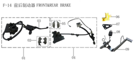 Lifan Kpm 200 Front Hydraulic Brake Combination (KPMF14-01)
