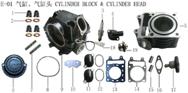 Lifan KPM Cylinder Block Gasket (Image #14) Lifan KPM Cylinder Block Gasket (Image #14)
