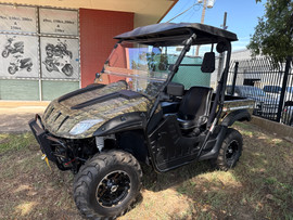 DISPLAY MODEL BMS STALLION 600 RX EFI UTV, 594CC / 37 HP, EFI – WATER AND OIL COOLED ENGINE, SINGLE CYLINDER WITH OVERSIZED PISTONS - CAMO