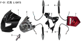 Lifan X-Pect 200 Headlight Bracket Assembly(Image #05)