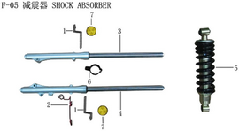 Lifan X-Pect 200 Front Left Shock Absorber (Image #04)