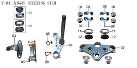 Lifan Lf250-D Directional Handlebar Holder Assembly(Image #09) Lifan Lf250-D Directional Handlebar Holder Assembly(Image #09)