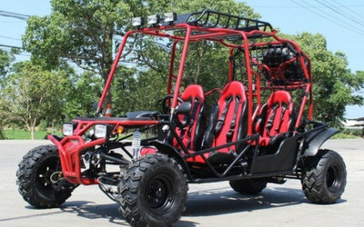 Dongfang 170cc Hummer 4 Seater Go Kart with Automatic Transmission w/Reverse, 4-Stroke, Air-Cooled Single Cylinder Dongfang 170cc Hummer 4 Seater Go Kart with Automatic Transmission w/Reverse, 4-Stroke, Air-Cooled Single Cylinder