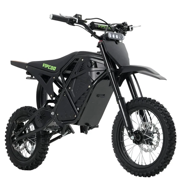 VIPCOO H3 Electric Dirt Bike – 3500W Mid-Drive, 48V 23Ah Battery & 37 MPH
