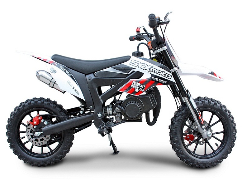 Ice Bear Holeshot-X (PAD50-2) Dirt Bike, Upgraded Design, Pull Start, 2-stroke Engine, Fully Automatic