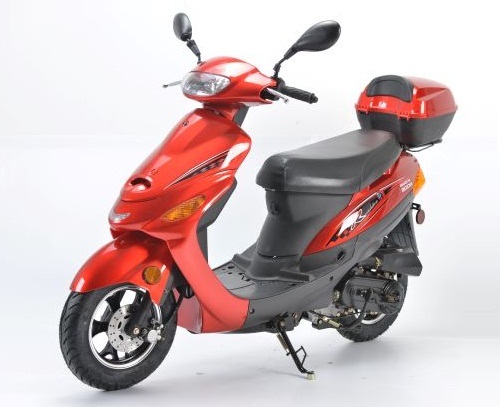 Roketa MC-08B-50CC Scooter, Electric/Kick