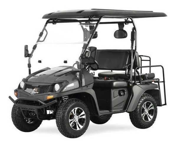 Trailmaster Taurus 200GX UTV, 4-Stroke, Single Cylinder, Air and Oil Cooled - Available in Crate - Carbon-Front-View