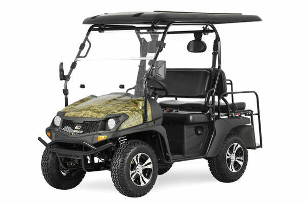 Trailmaster Taurus 200GX UTV, 4-Stroke, Single Cylinder, Air and Oil Cooled - Available in Crate - Tree Camo-Front-View