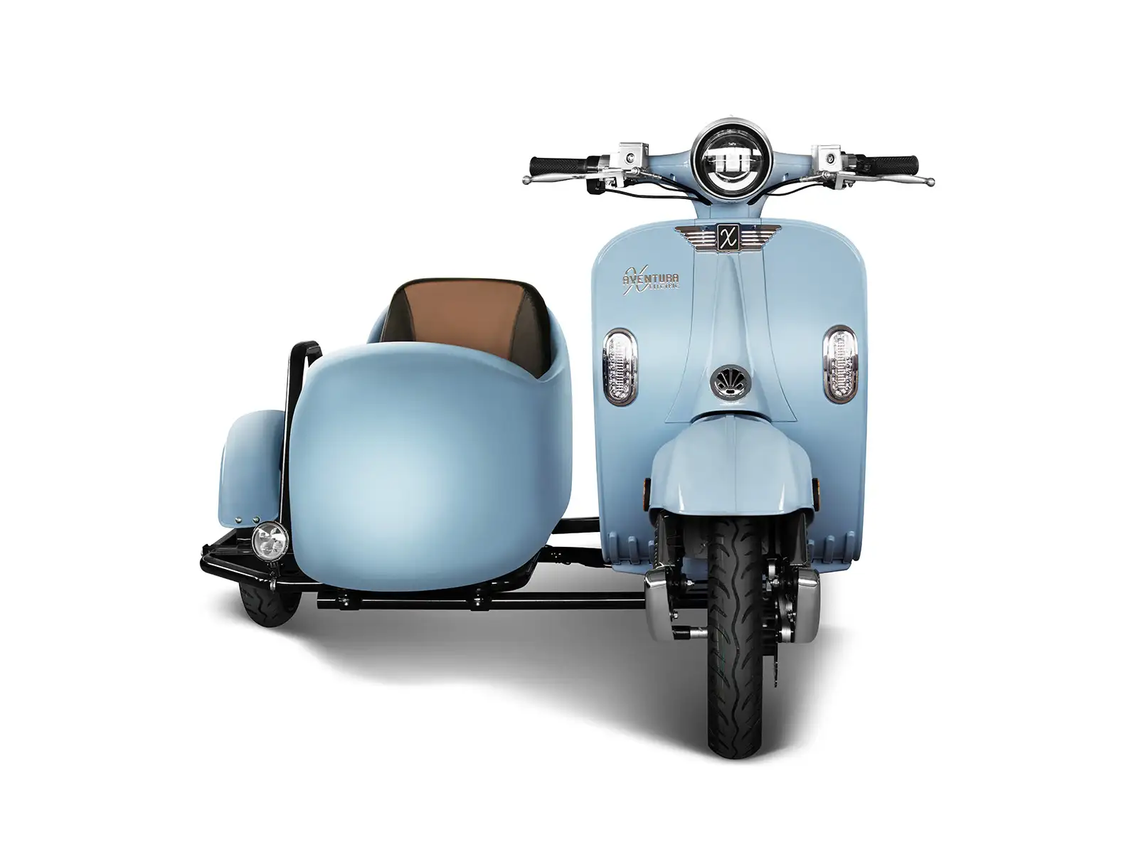 Aventura-X EV4DOG Electric Sidecar Moped, 2900W Motor, 50-Mile Range, Spacious Sidecar