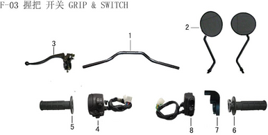 Lifan X-Pect 200 Throttle Grip Combination(Image #06)