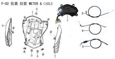 Lifan Kp Mini Headlight guard rear panel(Image #01)