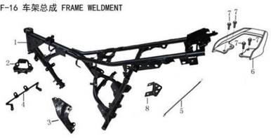 Lifan Kp Mini Frame welding assembly