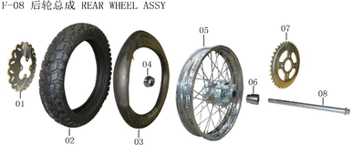 Lifan Kpx250 Rear Wheel Inner Tube(Image #03)
