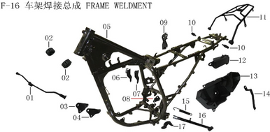 Lifan Kpx250 Engine Front Left Connecting Plate(Image #04)
