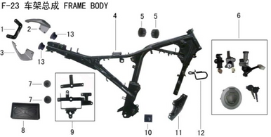 Lifan KP200 Battery bracket combination (Image #09)