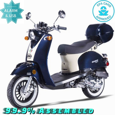 Amigo Znen 2017 SNAIL-50 49cc Street Legal Scooter, 3.0 HP 4 stroke