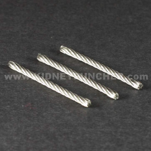 Wire Rope Wick 7x19 5/64 30mm  3 pack