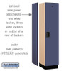 Salsbury 18" Wide Single Tier Designer Wood Locker - 1 Wide - 6 Feet High - 18 Inches Deep