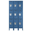 Hallowell® Premium Metal Locker - Triple Tier - 3 Wide - 9 Doors