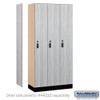 Salsbury 12" Wide Premier Wood Locker - Single Tier - 3 Wide - 6 Feet High - 18" Deep - Resettable Combination Locks