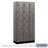 Wood Lockers - 12" Wide Premier Wood Locker - Six Tier Box Style - 3 Wide - 6 Feet High - 18" Deep - Electronic Locks