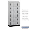 Wood Lockers - 12" Wide Premier Wood Locker - Six Tier Box Style - 3 Wide - 6 Feet High - 18" Deep - Electronic Locks